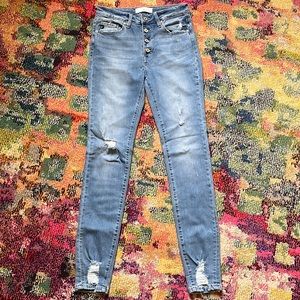 KanCan Button Fly Skinny 💙